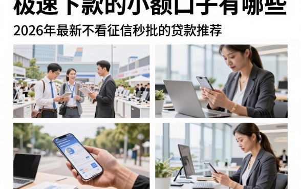 极速下款的小额口子有哪些,2026年最新不看征信秒批的贷款推荐