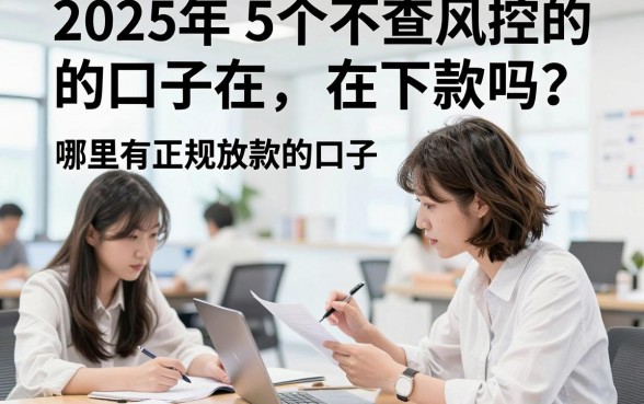 2025年5个不查风控的口子在下款吗？哪里有正规放款的口子