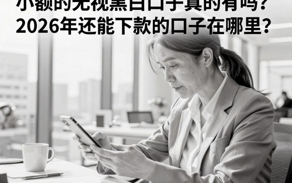 小额的无视黑白口子真的有吗？2026年还能下款的口子在哪里？