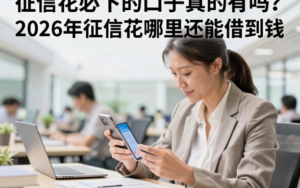 征信花必下的口子真的有吗？2026年征信花哪里还能借到钱？
