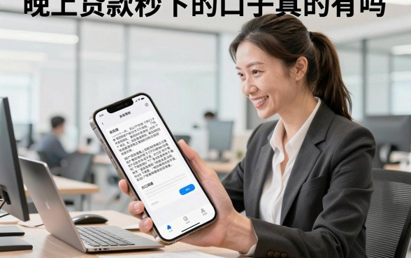 晚上贷款秒下的口子真的有吗，盘点几个靠谱的夜间放款平台