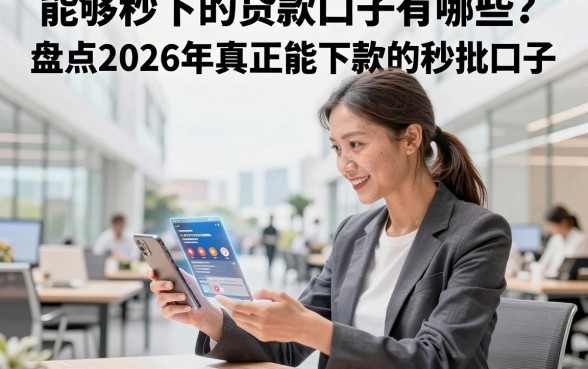 能够秒下的贷款口子有哪些?盘点2026年真正能下款的秒批口子