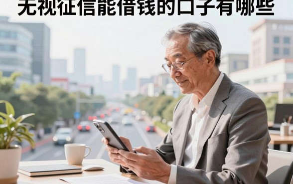 无视征信能借钱的口子有哪些，征信黑户哪里能贷到款