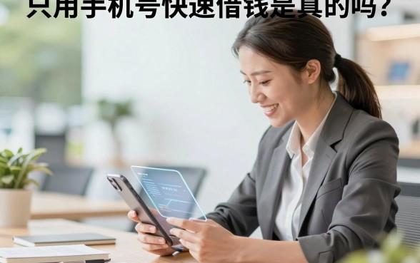 只用手机号快速借钱是真的吗?哪里可以凭手机号贷到款