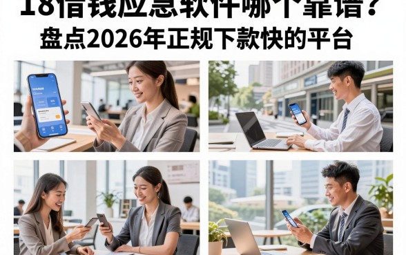 18借钱应急软件哪个靠谱?盘点2026年正规下款快的平台