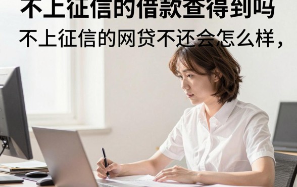 不上征信的借款查得到吗，不上征信的网贷不还会怎么样