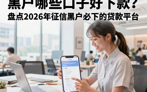 黑户哪些口子好下款？盘点2026年征信黑户必下的贷款平台