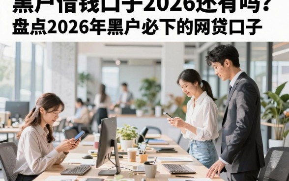 黑户借钱口子2026还有吗？盘点2026年黑户必下的网贷口子