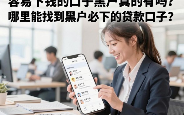容易下钱的口子黑户真的有吗？哪里能找到黑户必下的贷款口子？