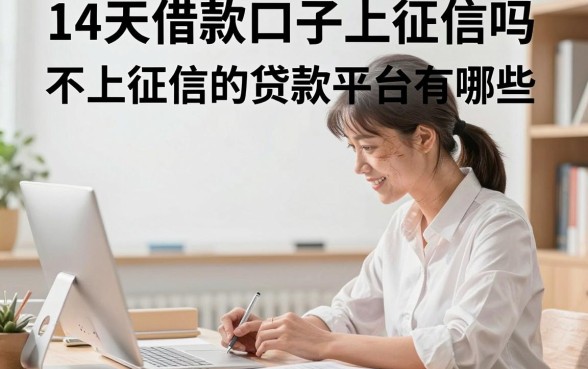 14天借款口子上征信吗,不上征信的贷款平台有哪些