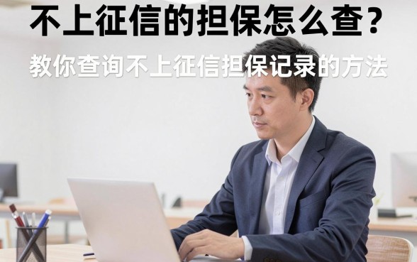 不上征信的担保怎么查?教你查询不上征信担保记录的方法
