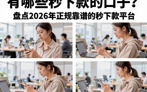 有哪些秒下款的口子?盘点2026年正规靠谱的秒下款平台