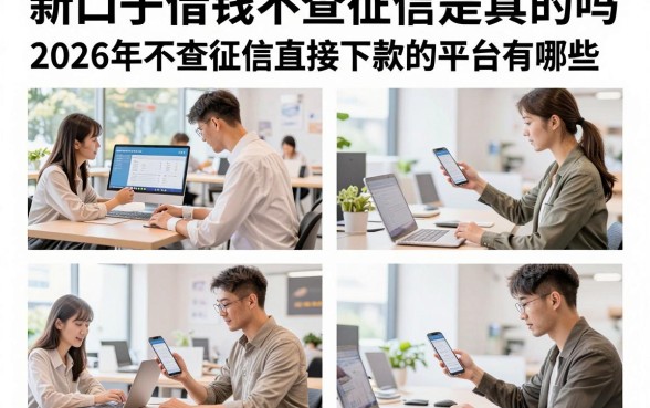 新口子借钱不查征信是真的吗,2026年不查征信直接下款的平台有哪些