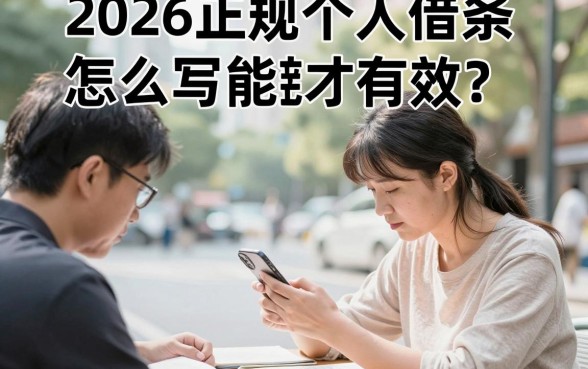 2026正规个人借条怎么写才有效？附标准范本下载