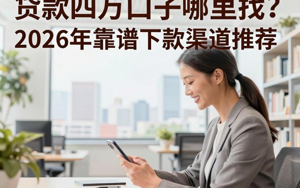 贷款四万口子哪里找？2026年靠谱下款渠道推荐