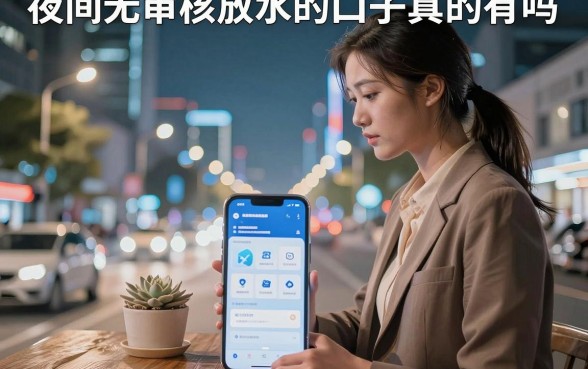 夜间无审核放水的口子真的有吗,盘点深夜容易下款的平台