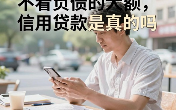 不看负债的大额信用贷款是真的吗，哪里能办不看负债的贷款