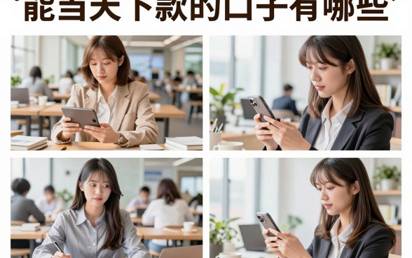能当天下款的口子有哪些,2026年靠谱秒下款平台推荐