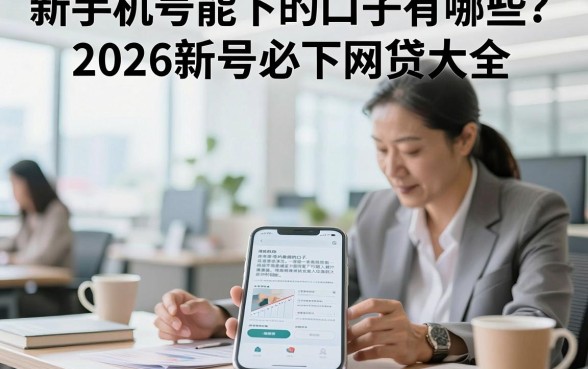 新手机号能下的口子有哪些？2026新号必下网贷大全