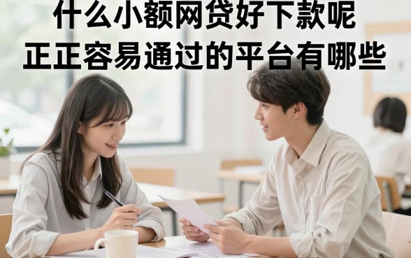 什么小额网贷好下款呢，正规容易通过的平台有哪些