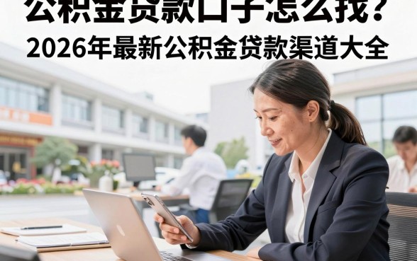 公积金贷款口子怎么找?2026年最新公积金贷款渠道大全