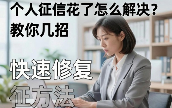 个人征信花了怎么解决?教你几招快速修复征信的方法