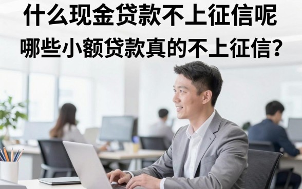 什么现金贷款不上征信呢，哪些小额贷款真的不上征信？