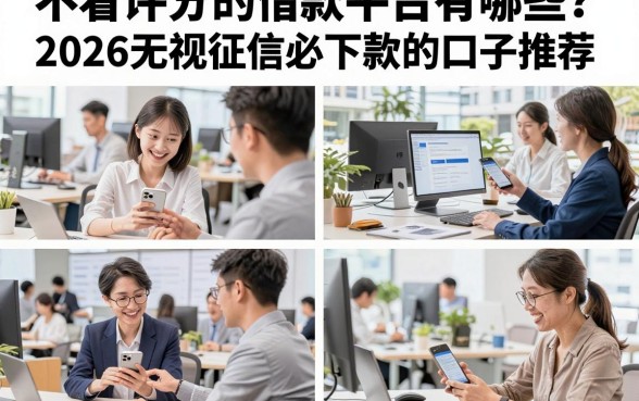 不看评分的借款平台有哪些?2026无视征信必下款的口子推荐