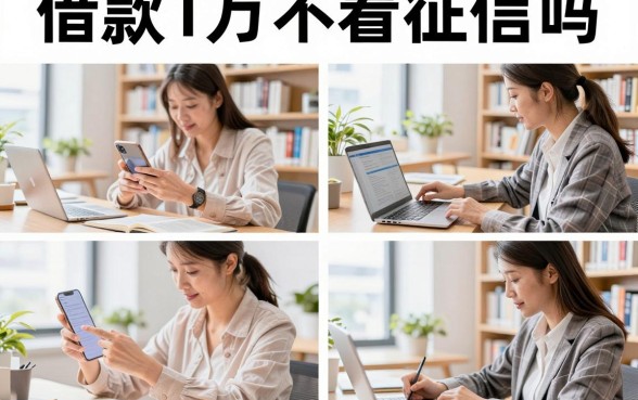 借款1万不看征信吗,有哪些正规平台推荐