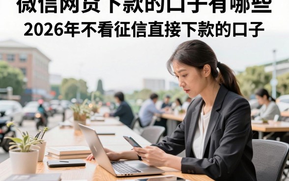 微信网贷下款的口子有哪些,2026年不看征信直接下款的口子