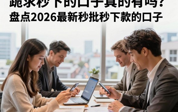 跪求秒下的口子真的有吗？盘点2026最新秒批秒下款的口子