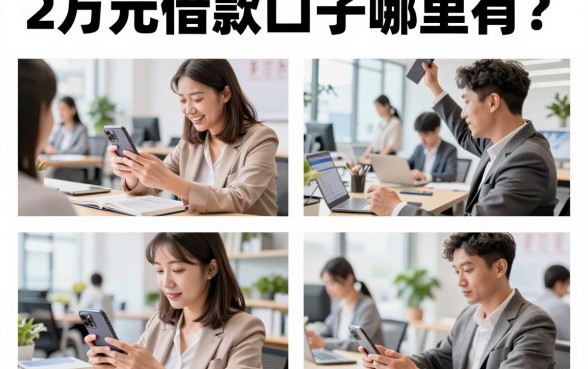 2万元借款口子哪里有？2026年容易下款的正规平台推荐