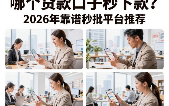 哪个贷款口子秒下款？2026年靠谱秒批平台推荐
