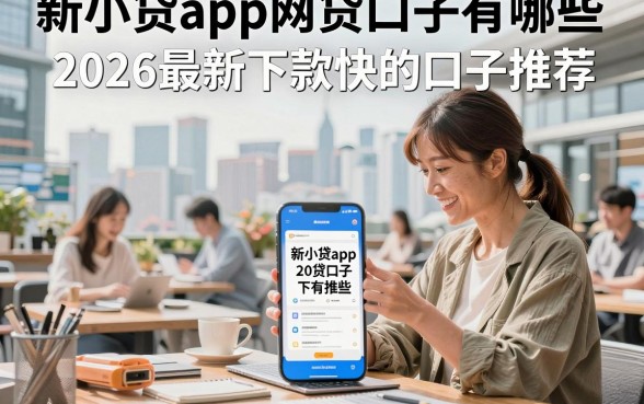 新小贷app网贷口子有哪些，2026最新下款快的口子推荐