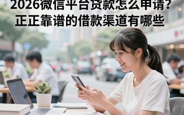 2026微信平台贷款怎么申请?正规靠谱的借款渠道有哪些?