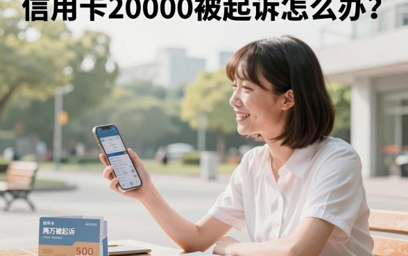信用卡20000被起诉怎么办？欠信用卡两万被起诉了会坐牢吗