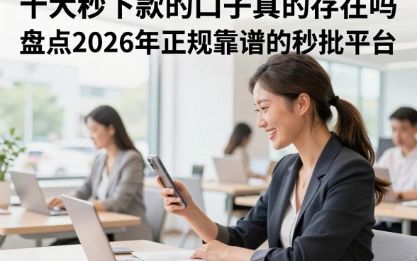 十大秒下款的口子真的存在吗，盘点2026年正规靠谱的秒批平台