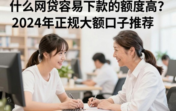 什么网贷容易下款的额度高？2024年正规大额口子推荐