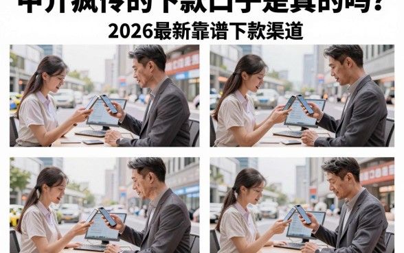中介疯传的下款口子是真的吗？揭秘2026最新靠谱下款渠道