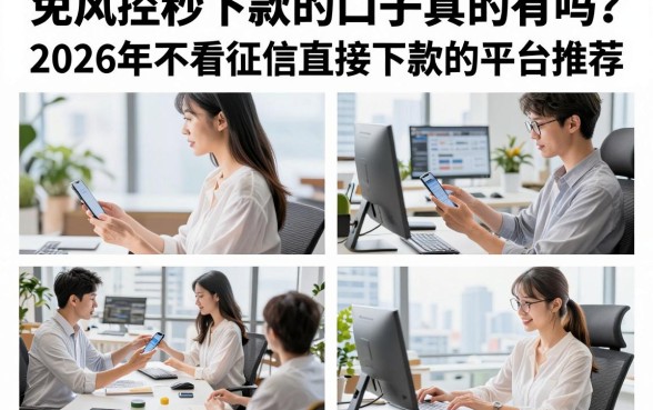 免风控秒下款的口子真的有吗?2026年不看征信直接下款的平台推荐