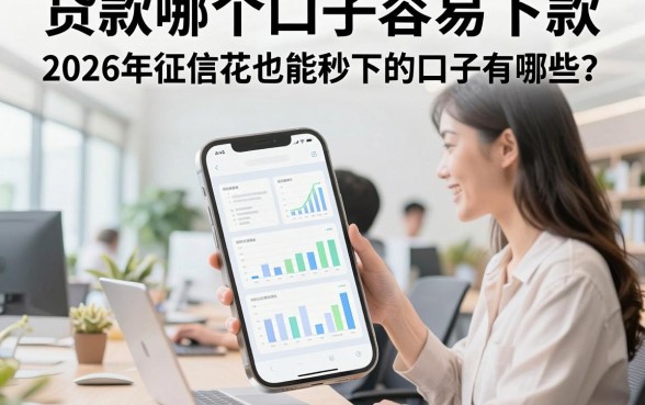 贷款哪个口子容易下款，2026年征信花也能秒下的口子有哪些？