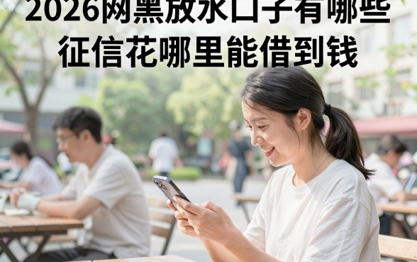 2026网黑放水口子有哪些，征信花哪里能借到钱