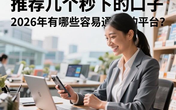 推荐几个秒下的口子,2026年有哪些容易通过的平台?