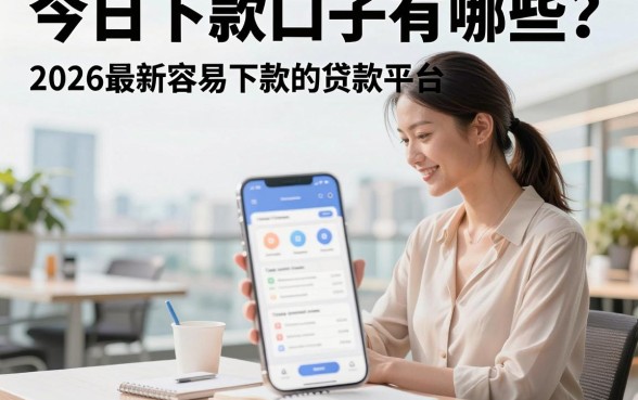 今天下款口子有哪些？2026最新容易下款的贷款平台推荐