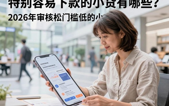特别容易下款的小贷有哪些？2026年审核松门槛低的小额贷款推荐
