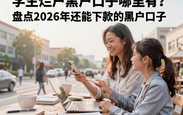 学生烂户黑户口子哪里有?盘点2026年还能下款的黑户口子