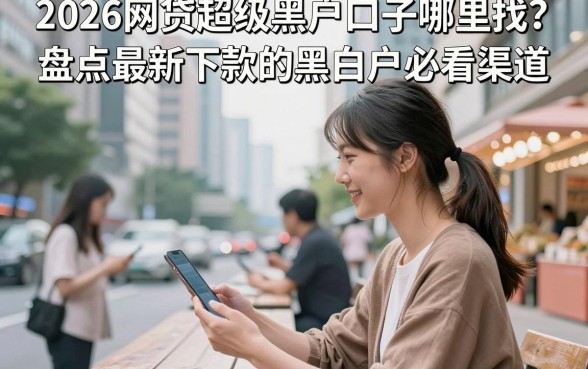 2026网贷超级黑户口子哪里找?盘点最新下款的黑白户必看渠道