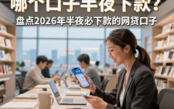 哪个口子半夜下款?盘点2026年半夜必下款的网贷口子