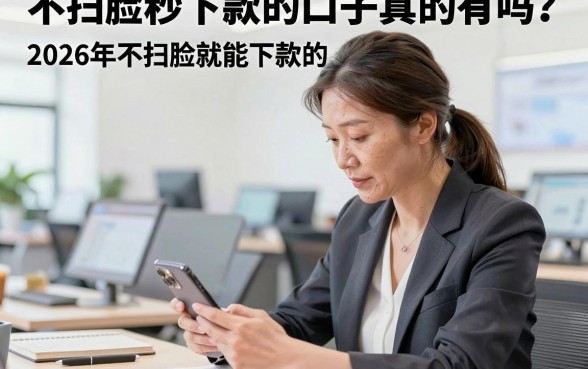 不扫脸秒下款的口子真的有吗？2026年不扫脸就能下款的正规平台推荐