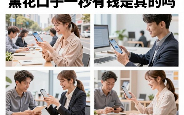 黑花口子一秒有钱是真的吗，黑户口子一秒下款靠谱吗